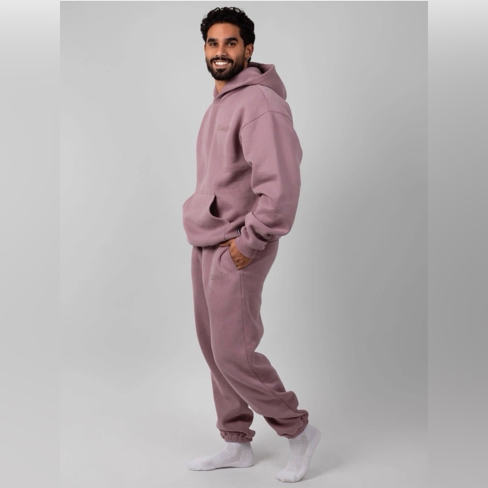 Comfrt Minimalist Hoodie Orchid XS Unisex Oversized Travel Comfort Trending - Picture 3 of 8